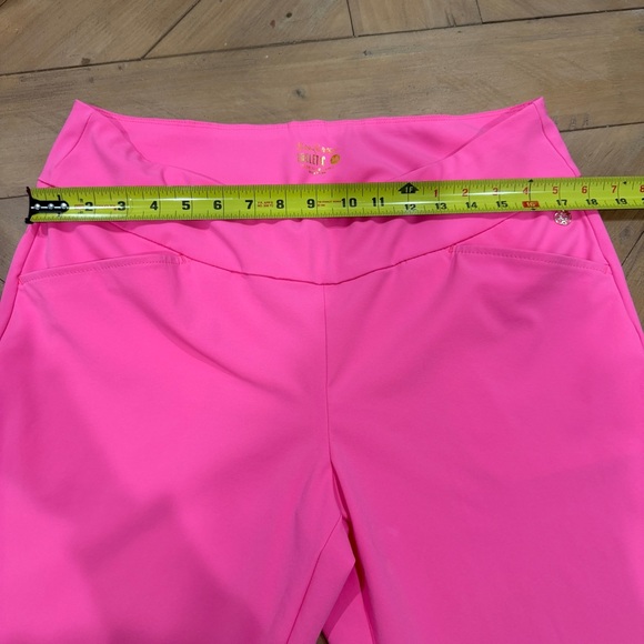 Lilly Pulitzer Luxletic Bright Pink Pull On Stretch Pants 14 - Picture 5 of 11